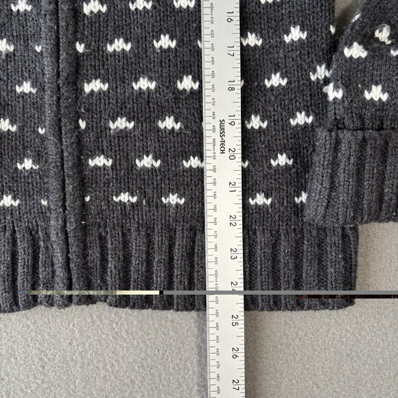 Alexandra Bartlett Womens M Full Zip Cardigan Sweater Nordic Fair Isle Cozy Knit - Picture 3 of 12
